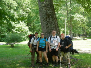 My family and I all finished with our hike at Elkmont